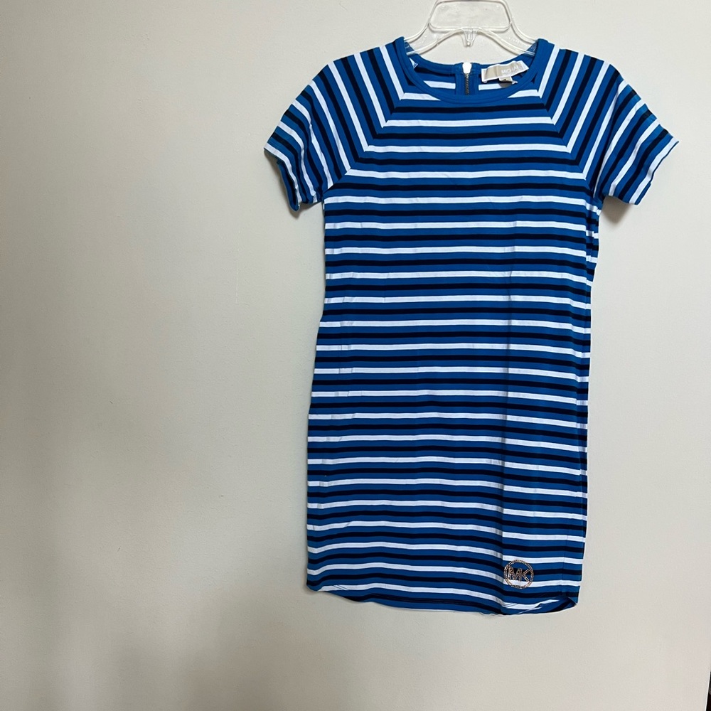 New Michael Kors Striped T-Shirt Dress XS